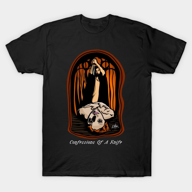 Confessions Of A Knife Tribute Tee T-Shirt by DarktronikArt